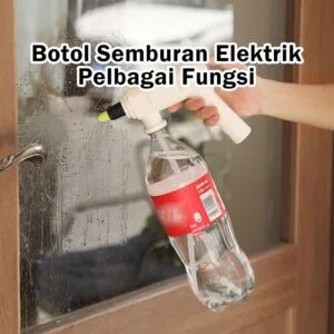 Botol Semburan Elektrik Tekanan Tinggi, Kepala Semburan Boleh Laras untuk Pembersihan Rumah & Taman