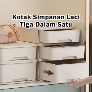 Kotak Simpanan Pakaian Dalam Gaya Laci, Alat Pengatur Almari untuk Bra & Stokin