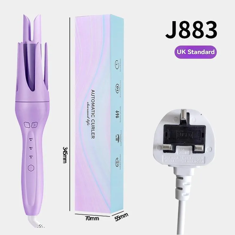 Mesin Penggulung Rambut Automatik 28mm, Alat Penggaya Rambut Elektrik Gelombang Besar dengan Penjagaan