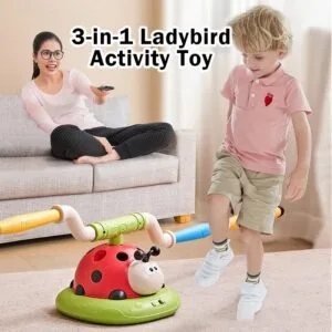 Mesin Sukan Ladybug Kanak-kanak Peralatan Latihan Integrasi Deria Dalam & Luar Rumah Tadika
