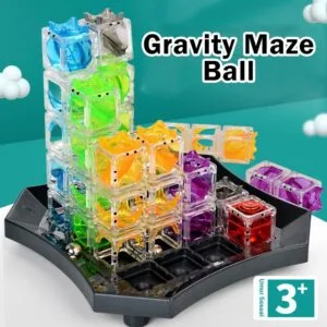 Mainan Puzzle Maze Graviti 3D Bola Marbel Larian Latihan Fokus Otak Kanak Kanak Edukasi Bola Bergolek Permainan