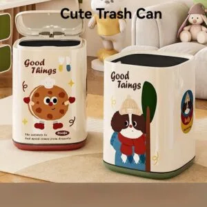 Tong Sampah Besar Premium Plastik Tebal Kapasiti Besar Bertutup Untuk Ruang Tamu Dapur Bilik Tidur Rumah Tangga