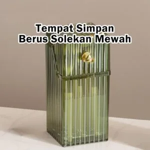 Kotak Penyimpanan Berus Makeup Kalis Debu Dengan Penutup Desktop Eyeshadow Organizer