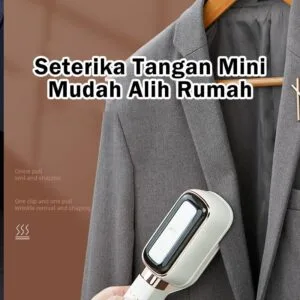 Setrika Stim Tangan 2 Dalam 1 Mudah Alih Kering Basah Boleh Putar Untuk Perjalanan