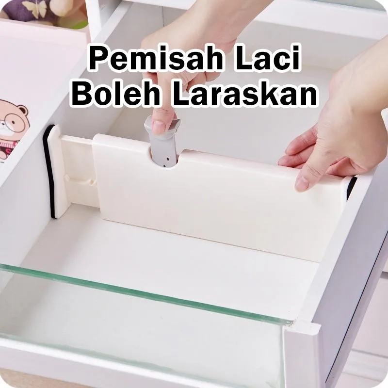 Pembahagi Laci Boleh Laras, Sekatan Boleh Panjang untuk Almari Pakaian & Kabinet, Organisasi Pakaian