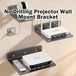 Penyangkau Proyektor Dinding Tanpa Tebuk Lubang Untuk Katil Routers Set Top Box Rak Simpanan Serbaguna