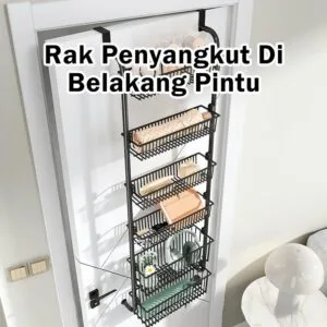 Rak Cangkuk Pintu Tanpa Gerudi, Rak Simpanan Kreatif, Penyangkut Belakang Pintu