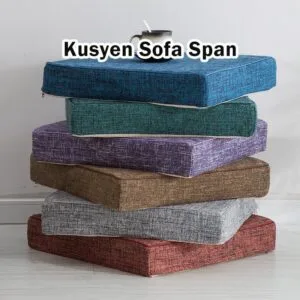 Kusyen Span 35D Padu Lebih Keras Untuk Sofa Kerusi Kayu Merah Tatami Balkoni Empuk Tebal Tahan Lasak Serbaguna