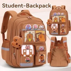 Beg Galas Kanak Kanak Perempuan Sekolah Rendah Ergonomik Anti Sakit Belakang Untuk Darjah 1 Hingga 6