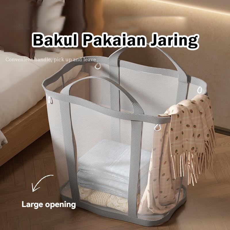 Bak Baju Lipat Besar Gantung Dinding Penyimpanan Pakaian Bak Pakaian Bilik Mandi Mesin Basuh