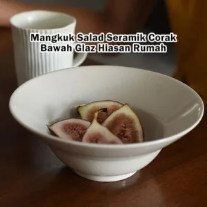 Ceramic Underglaze Salad Bowl Dessert Bowl Home Dinnerware Tableware Mangkuk Salad Sayur