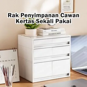 Stackable A4 File Cabinet Drawer Desktop Office Storage Organizer Multi Tier Kabinet Fail Berlaci