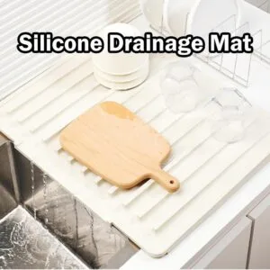 Silicone Drying Mat Countertop Heat Resistant Trivet High Temp Sink Drain Pad Tikar Pengering Silikon