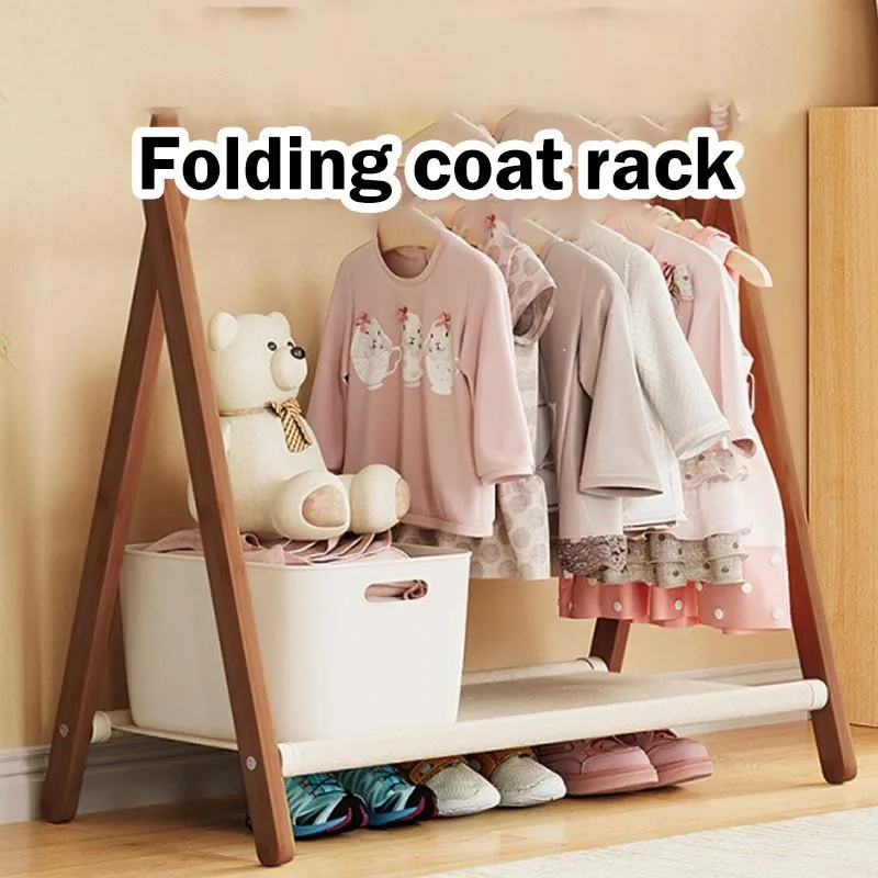 Freestanding Clothes Rack Small Garment Storage Stand Rak Pakaian Kecil