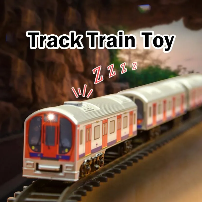 Kids Electric Track Train Toy Retro High Speed Rail Simulation For Boys Kereta Api Mainan Berlandasan