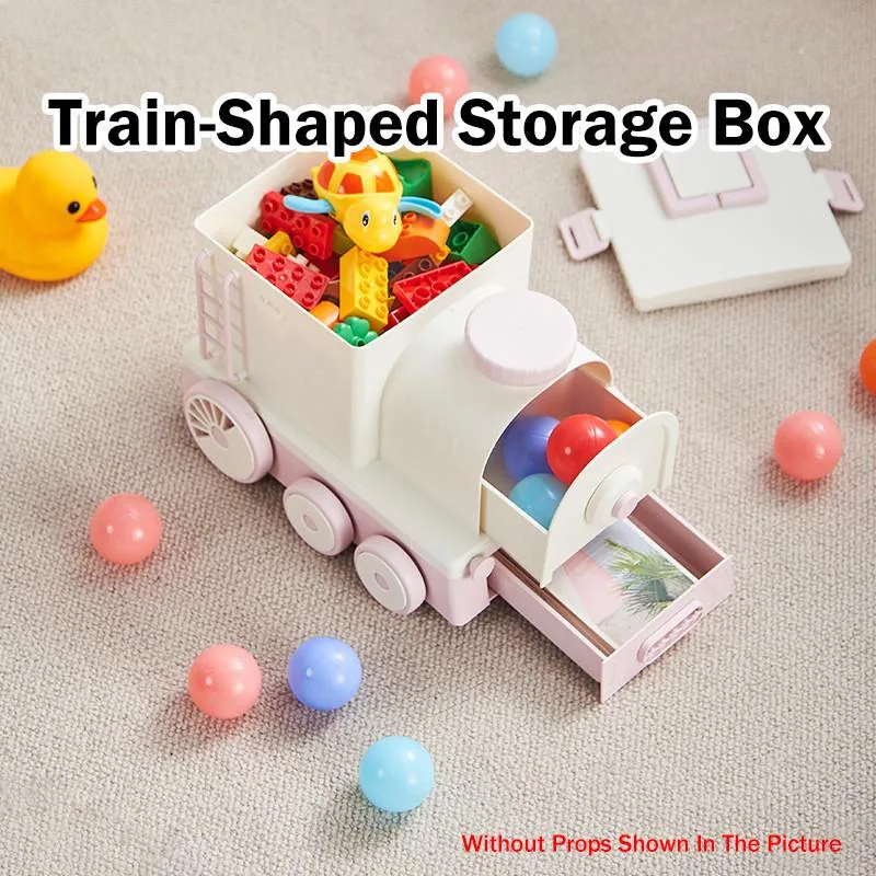 Cartoon Train Kids Toy Storage Organizer Box Multi-Functional Medicine First Aid Kit Kotak Simpanan Kartun