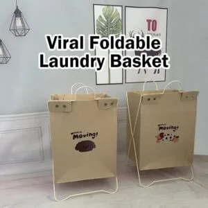 Foldable Large Capacity Laundry Basket Dirty Clothes Storage Bin For Household Use Bakul Pakaian Kotor
