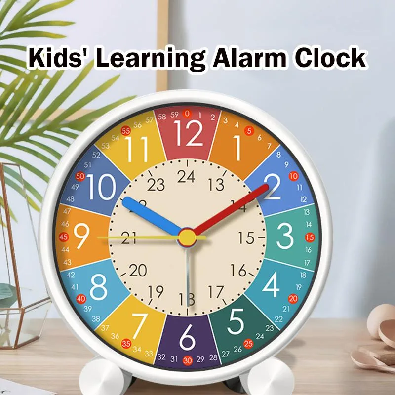 Cartoon Alarm Clock For Kids Bedroom Student Desktop Use Jam Dinding