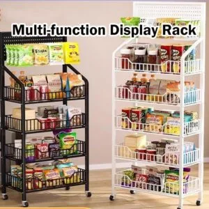 Multi Layer Convenience Store Checkout Counter Display Rack For Drinks Snacks Rak Simpanan