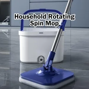360 Rotating Spin Mop and Bucket Set Automatic Wringer Hands-Free Cleaning System Mop Set Mop Putar dengan Baldi