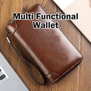 Men's Multi-function Long Business Hand Wallet With Handle Dompet Lelaki