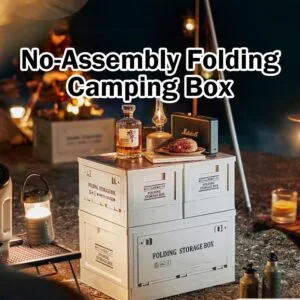 No Assembly Folding Storage Crate For Camping Car Trunk Household Use Kotak Simpanan
