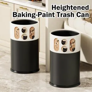 Large Capacity Tall Household Trash Can for Bedroom Living Room Tong Sampah