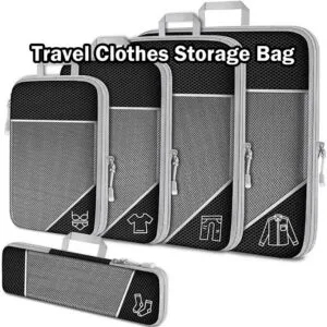 Large Capacity Travel Packing Cubes Clothes Luggage Organizer Storage Bag Beg Penyimpanan Pakaian Boleh Mampat