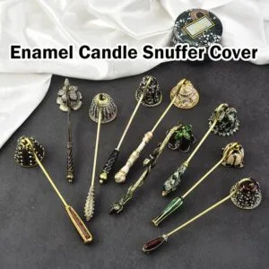 Vintage Candle Snuffer Aromatherapy Extinguisher Handheld Brass Decorative Bell Pemadam Lilin