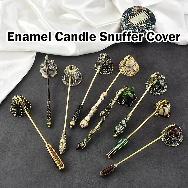 Vintage Candle Snuffer Aromatherapy Extinguisher Handheld Brass Decorative Bell Pemadam Lilin