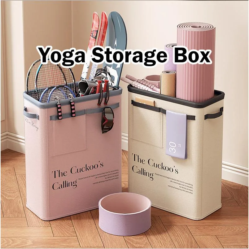 Foldable Yoga Storage Box Sports Equipment Organizer Basket Home Storage Bin Kotak Penyimpanan Yoga Boleh Lipat