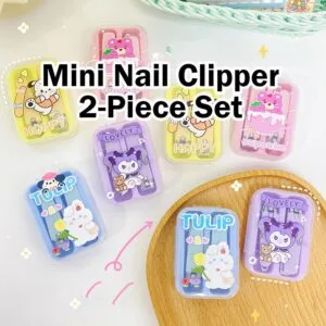 Cartoon Nail Clipper Cute Mini Portable Oblique Nail Clipper Gunting Kuku
