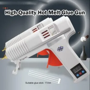 High Power Adjustable Temperature Hot Glue Gun Digital Display Pistol Gam Panas