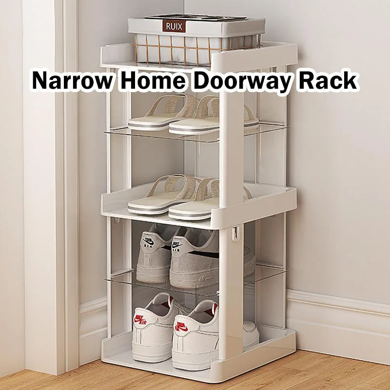 Shoe Rack Narrow Entryway Small Shoe Cabinet Multi-layer Storage Rak Kasut