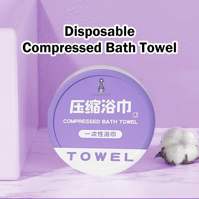 Disposable Compressed Bath Towel Thick Portable Foldable Travel Hotel Tuala Mandi Pakai Buang