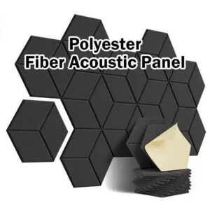 Self Adhesive Polyester Acoustic Panels Wall Decor Soundproof Noise Reduction Busa Kediangan