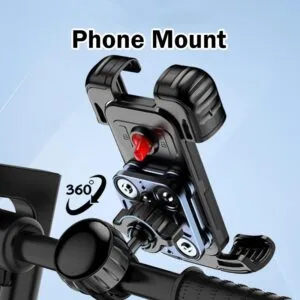 Shock Absorbing Anti Shake Phone Navigation Mount For Motorcycle E Bike Bicycle Food Delivery Pemegang Telefon