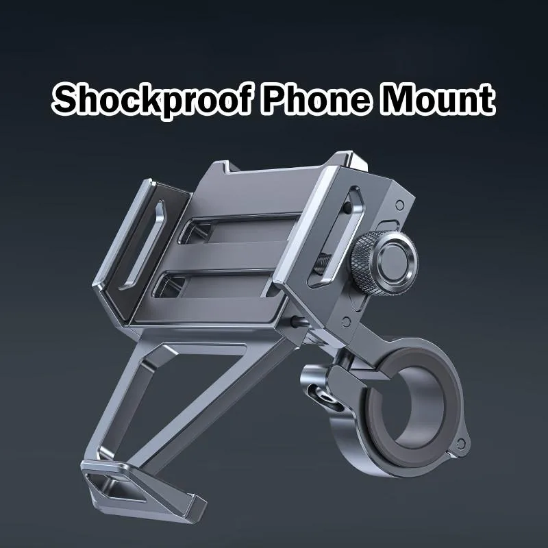 Shockproof Handlebar Phone Navigation Mount For Motorcycle Electric Bike And Bicycle Riding Pemegang Telefon