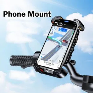 Silicone Shockproof Phone Mount For Food Delivery Rider Electric Motorcycle Riding Gear Pemegang Telefon