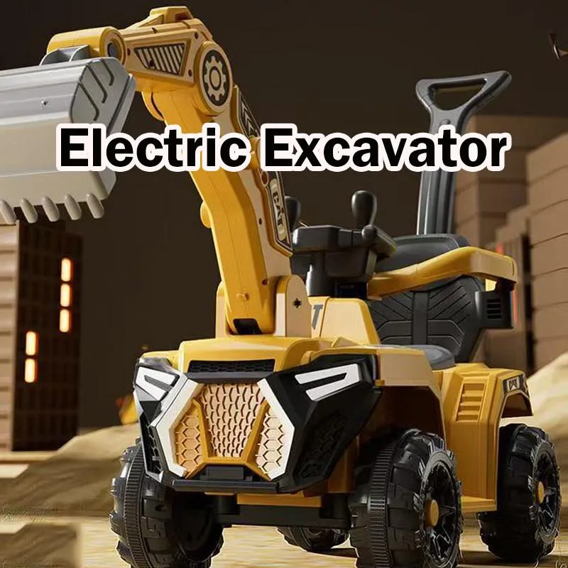 Kids Ride On Excavator Toy Dual Motor 4 Wheel Electric Car For Baby Boys Excavator Elektrik Mainan