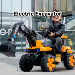 Remote Control Electric Kids Excavator Toy Dual Motor Large Rechargeable Digger Car for Boys Pengorek Elektrik