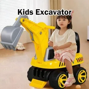 Kids Large Ride On Excavator Toy Sliding Scooter Digger Car For Baby Ride-On Excavator Untuk Kanak-kanak