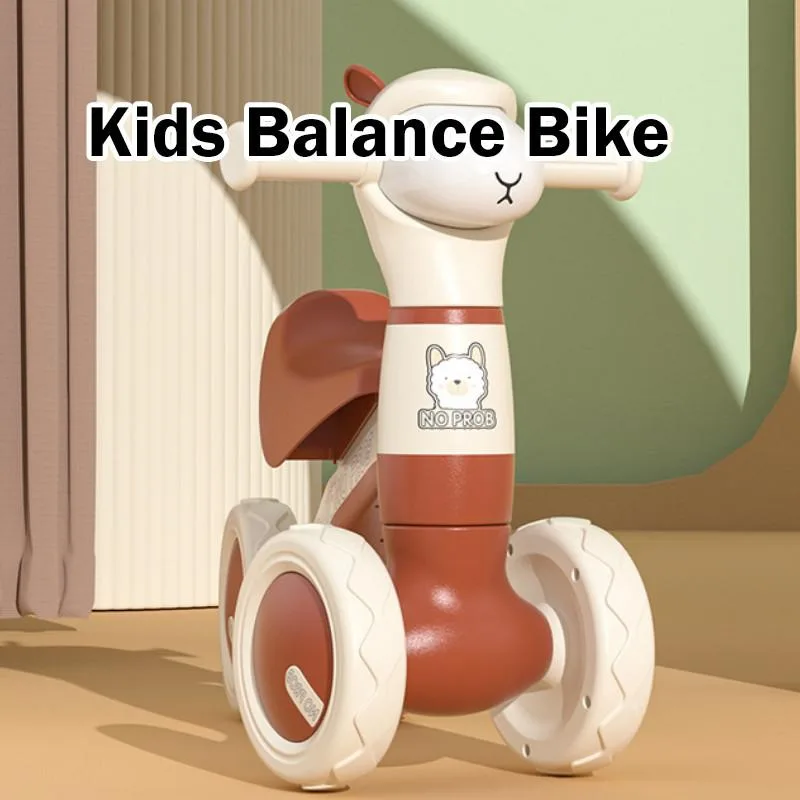 Balance Bike For Kids No Pedal 4 Wheels Toddler Baby Ride On Toy Learning To Walk Kereta Gelongsor Kanak-Kanak