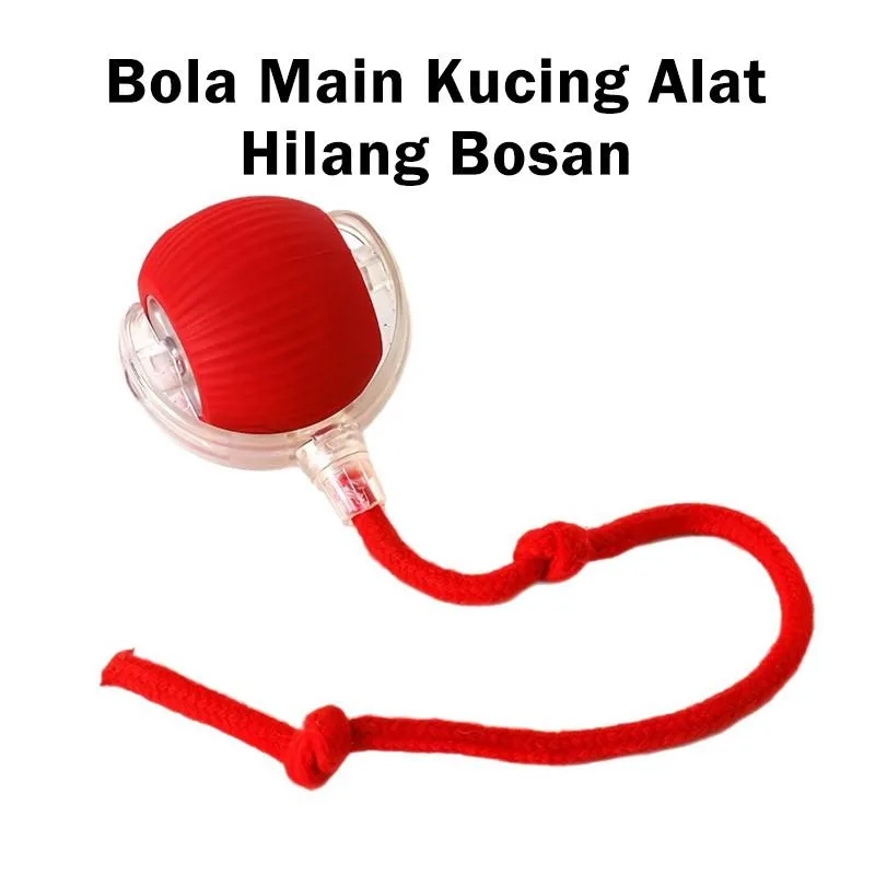 Smart Cat Teaser Ball Automatic Interactive Pet Toy Self-play Boredom Relief Pet Supplies Bola Mainan Kucing
