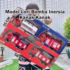 Engineering Vehicle Fire Truck Model Pull-Back Inertia Toy Cars Set Construction Vehicle For Boys Kids Kereta Mainan
