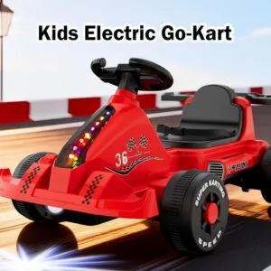 Kids Electric Go-Kart Four-Wheel Car Remote Control Toy for Boys & Girls Kart Elektrik