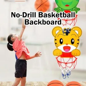 Hanging Adjustable Kids Basketball Board Indoor Shooting Hoop Sports Toy For Outdoor Indoor Use Rak Bola Keranjang