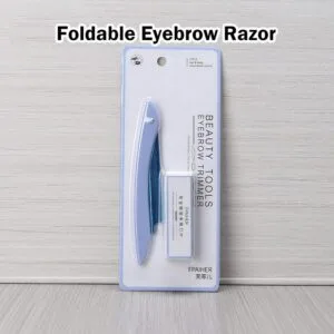 Foldable Eyebrow Razor Holder With 10 Pieces Replaceable Blades Eyebrow Razor Set Pisau Alis