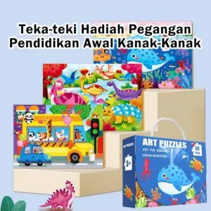 Mainan Puzzle Kanak-Kanak 24/48 Keping Jigsaw Pendidikan Awal dengan Kotak Hadiah