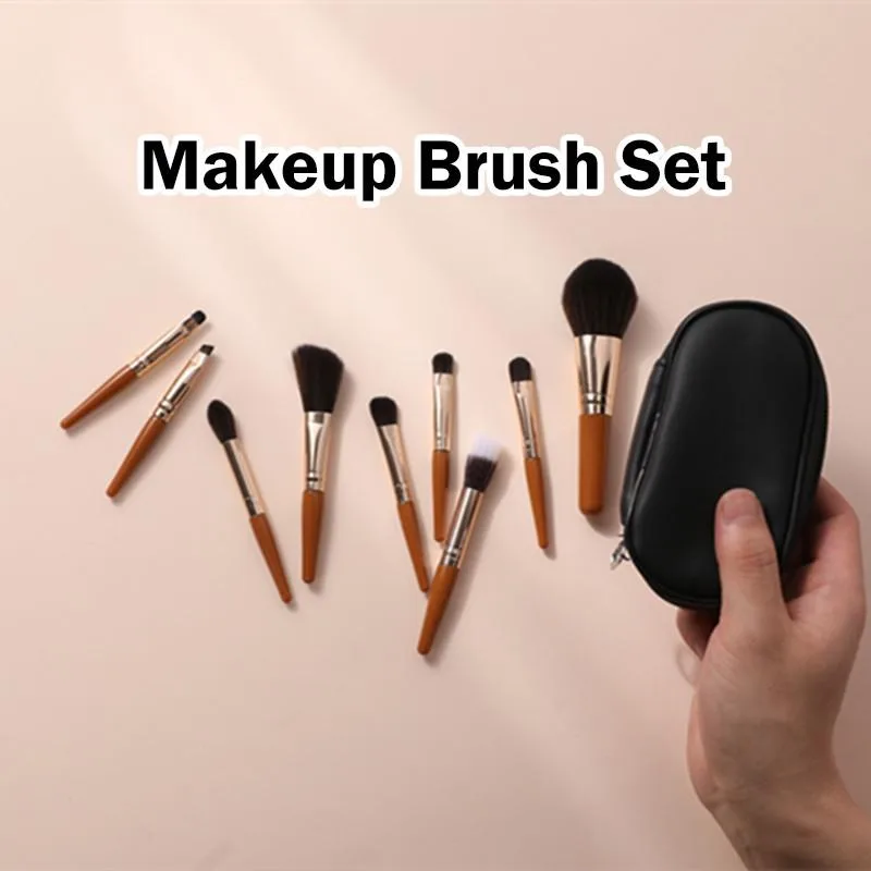 Makeup Brush Set Portable Travel Complete Brushes Kit For Beginners Set Berus Solek